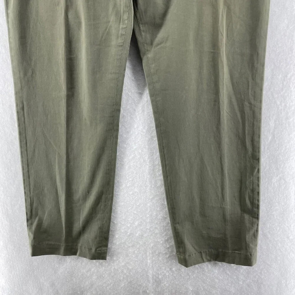Uniqlo Pants Mens 36x34 Sage Green Slacks Mid Rise Straight Leg Casual Golf - Picture 7 of 10